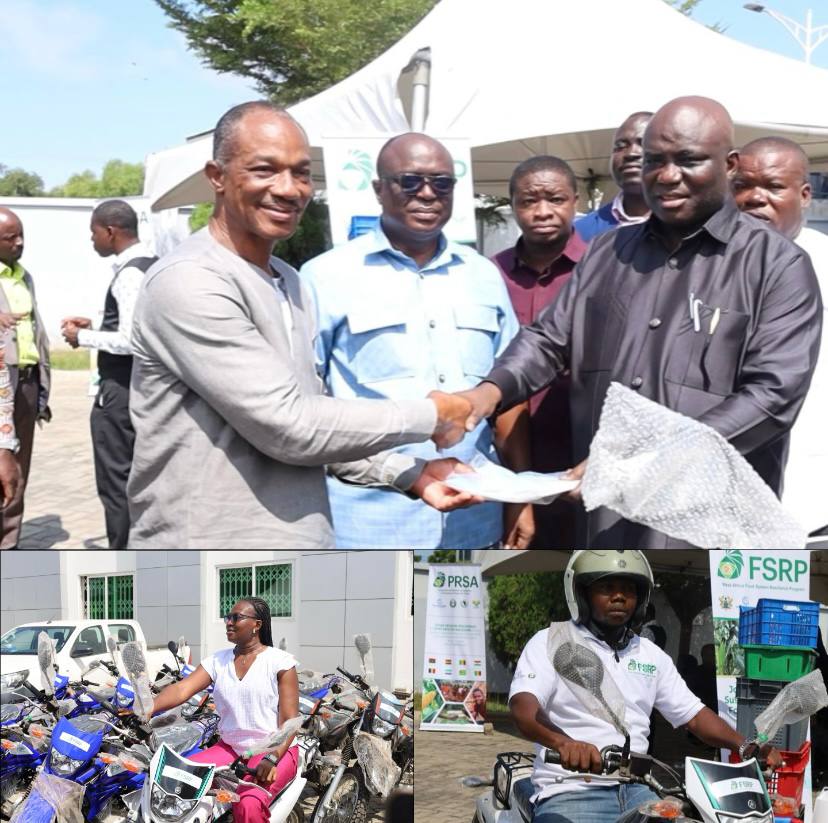 MOFA, FSRP RELEASE FIRST BATCH OF MOTORBIKES TO EXTENSION AGENTS IN 10 REGIONS
