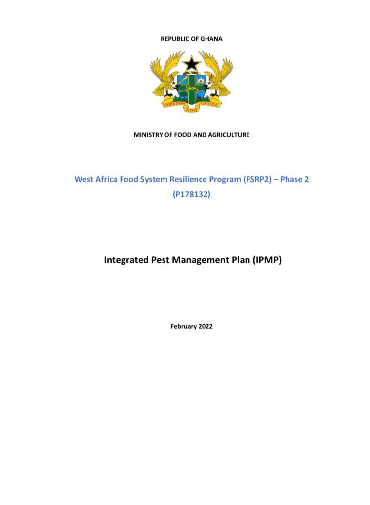 Integrated Pest Management Plan (IPMP) February